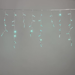 Гирлянда Бахрома с Колпачком 3,1 x 0,5 м Аква 220В, 120 LED, Провод Прозрачный ПВХ, IP65