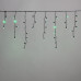 Гирлянда Бахрома с Колпачком 3,1 x 0,5 м Зелёная 220В, 120 LED, Провод Черный ПВХ, IP65