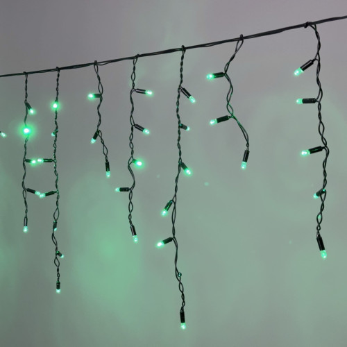 Гирлянда Бахрома с Колпачком 3,1 x 0,5 м Зелёная 220В, 120 LED, Провод Черный ПВХ, IP65 Гирлянда Бахрома с Колпачком 3,1 x 0,5 м Зелёная 220В, 120 LED, Провод Черный ПВХ, IP65