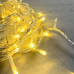 Гирлянда Нить 10м Золотой с Мерцанием 24В, 100 LED, Провод Прозрачный ПВХ, IP54