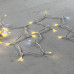 Гирлянда Нить 10м Золотой с Мерцанием Белого Диода 24В, 100 LED, Провод Прозрачный ПВХ, IP54