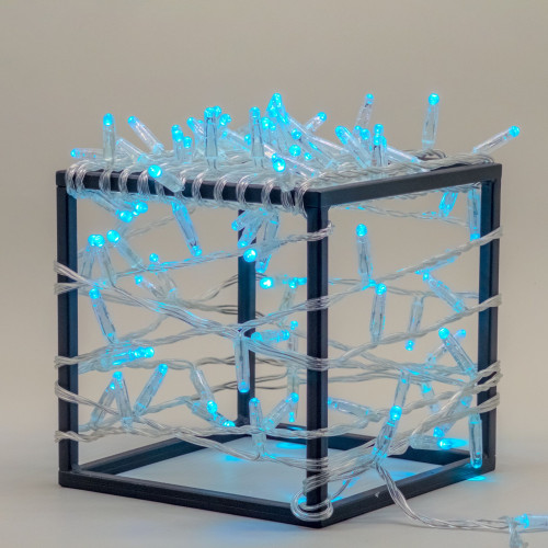 Гирлянда Нить с Колпачком 10м Небесно-Голубая 220В, 100 LED, Провод Прозрачный ПВХ, IP65 Гирлянда Нить с Колпачком 10м Небесно-Голубая 220В, 100 LED, Провод Прозрачный ПВХ, IP65