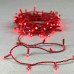 Гирлянда Нить с Колпачком 10м Красная 220В, 100 LED, Провод Красный ПВХ, IP65 Гирлянда Нить с Колпачком 10м Красная 220В, 100 LED, Провод Красный ПВХ, IP65