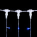 Гирлянда Занавес 2 x 2 м Синий 220В, 400 LED, Провод Прозрачный ПВХ, IP54