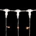 Гирлянда Занавес 2 x 2 м Экстра Тепло-Белый 220В, 400 LED, Провод Прозрачный ПВХ, IP54