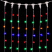 Гирлянда Занавес 2 x 2 м Разноцветный 220В, 400 LED, Провод Прозрачный ПВХ, IP54