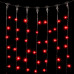 Гирлянда Занавес 2 x 2 м Красный 220В, 400 LED, Провод Черный ПВХ, IP54