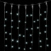 Гирлянда Занавес 2 x 2 м Белый 220В, 400 LED, Провод Черный ПВХ, IP54