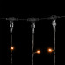 Гирлянда Занавес 1 x 6 м Желтый 220В, 600 LED, Провод Черный ПВХ, IP54