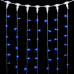 Гирлянда Занавес 2 x 3 м Синий 220В, 600 LED, Провод Прозрачный ПВХ, IP54