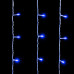 Гирлянда Занавес 2 x 3 м Синий 220В, 600 LED, Провод Прозрачный ПВХ, IP54
