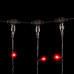 Гирлянда Занавес 2 x 3 м Красный 220В, 600 LED, Провод Черный ПВХ, IP54