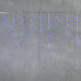 Гирлянда Бахрома с Колпачком 3,1 x 0,5 м Синяя 220В, 120 LED, Провод Прозрачный ПВХ, IP65