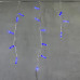 Гирлянда Бахрома с Колпачком 3,1 x 0,5 м Синяя 220В, 120 LED, Провод Прозрачный ПВХ, IP65