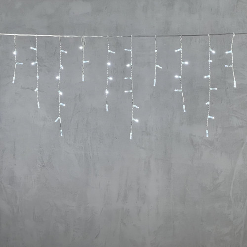 Гирлянда Бахрома с Колпачком 3,1 x 0,5 м Белая 220В, 120 LED, Провод Прозрачный ПВХ, IP65