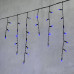 Гирлянда Бахрома с Колпачком 3,1 x 0,5 м Синяя 220В, 120 LED, Провод Черный ПВХ, IP65