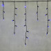 Гирлянда Бахрома с Колпачком 3,1 x 0,5 м Синяя 220В, 120 LED, Провод Черный ПВХ, IP65