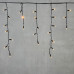 Гирлянда Бахрома с Колпачком 3,1 x 0,5 м Экстра Тепло-Белая 220В, 120 LED, Провод Черный ПВХ, IP65