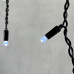 Гирлянда Бахрома с Колпачком 3,1 x 0,5 м Белая 220В, 120 LED, Провод Черный ПВХ, IP65