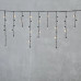 Гирлянда Бахрома с Колпачком 3,1 x 0,5 м Тепло-Белая 220В, 120 LED, Провод Черный ПВХ, IP65