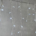 Гирлянда Бахрома 3,1 x 0,5 м Белая 24В, 150 LED, Провод Прозрачный ПВХ, IP54
