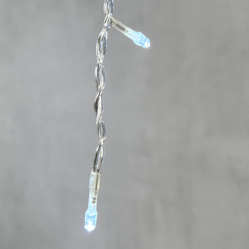 Гирлянда Бахрома 3,1 x 0,5 м Белая 24В, 150 LED, Провод Прозрачный ПВХ, IP54