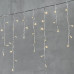 Гирлянда Бахрома 3,1 x 0,5 м Тепло-Белая 24В, 150 LED, Провод Прозрачный ПВХ, IP54