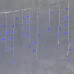 Гирлянда Бахрома 3,1 x 0,5 м Синяя 220В, 150 LED, Провод Прозрачный ПВХ, IP54