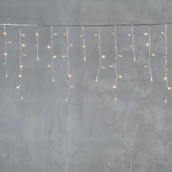Гирлянда Бахрома 3,1 x 0,5 м Экстра Тепло-Белая 220В, 150 LED, Провод Прозрачный ПВХ, IP54