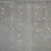 Гирлянда Бахрома 3,1 x 0,5 м Экстра Тепло-Белая 220В, 150 LED, Провод Прозрачный ПВХ, IP54