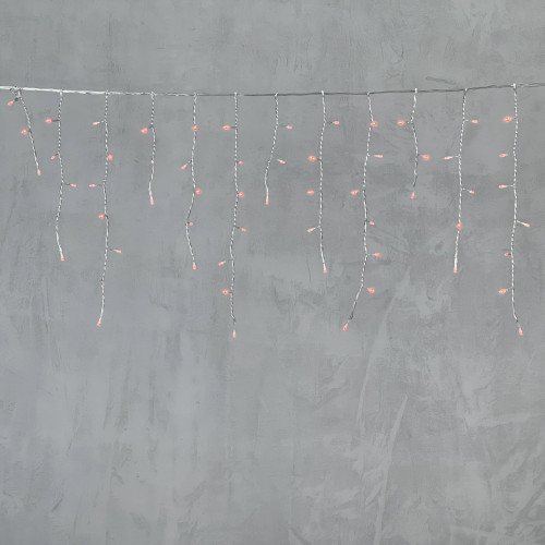 Гирлянда Бахрома 3,1 x 0,5 м Красная 220В, 150 LED, Провод Прозрачный ПВХ, IP54