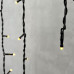 Гирлянда Бахрома 3,1 x 0,5 м Тепло-Белая 24В, 150 LED, Провод Черный ПВХ, IP54