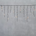 Гирлянда Бахрома 3,1 x 0,5 м Экстра Тепло-Белая 220В, 150 LED, Провод Черный ПВХ, IP54