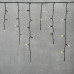 Гирлянда Бахрома 3,1 x 0,5 м Экстра Тепло-Белая 220В, 150 LED, Провод Черный ПВХ, IP54