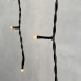 Гирлянда Бахрома 3,1 x 0,5 м Экстра Тепло-Белая 220В, 150 LED, Провод Черный ПВХ, IP54