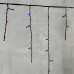 Гирлянда Бахрома 3,1 x 0,5 м Разноцветная 220В, 150 LED, Провод Черный ПВХ, IP54