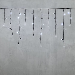 Гирлянда Бахрома 3,1 x 0,5 м Белая 220В, 150 LED, Провод Черный ПВХ, IP54