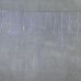 Гирлянда Бахрома 3,1 x 0,5 м Синяя с Мерцанием Белого Диода 220В, 150 LED, Провод Прозрачный ПВХ, IP54