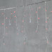 Гирлянда Бахрома 3,1 x 0,5 м Красная с Мерцанием Белого Диода 220В, 150 LED, Провод Прозрачный ПВХ, IP54
