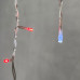 Гирлянда Бахрома 3,1 x 0,5 м Красная с Мерцанием Белого Диода 220В, 150 LED, Провод Прозрачный ПВХ, IP54