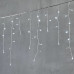 Гирлянда Бахрома 3,1 x 0,5 м Белая с Мерцанием Белого Диода 220В, 150 LED, Провод Прозрачный ПВХ, IP54