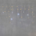 Гирлянда Бахрома 3,1 x 0,5 м Желтая с Мерцанием Белого Диода 220В, 150 LED, Провод Прозрачный ПВХ, IP54