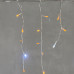 Гирлянда Бахрома 3,1 x 0,5 м Желтая с Мерцанием Белого Диода 220В, 150 LED, Провод Прозрачный ПВХ, IP54