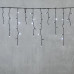 Гирлянда Бахрома 3,1 x 0,5 м Белая с Мерцанием Белого Диода 220В, 150 LED, Провод Черный ПВХ, IP54