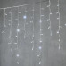 Гирлянда Бахрома с Колпачком 3,2 x 0,9 м Белая 220В, 168 LED, Провод Прозрачный ПВХ, IP65