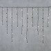 Гирлянда Бахрома с Колпачком 3,2 x 0,9 м Тепло-Белая 220В, 168 LED, Провод Черный ПВХ, IP65