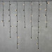 Гирлянда Бахрома с Колпачком 3,2 x 0,9 м Тепло-Белая 220В, 168 LED, Провод Черный ПВХ, IP65