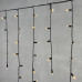 Гирлянда Бахрома с Колпачком 3,2 x 0,9 м Тепло-Белая 220В, 168 LED, Провод Черный ПВХ, IP65