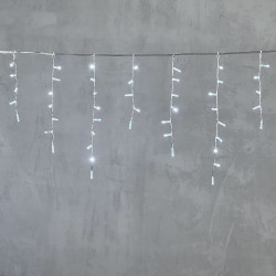 Гирлянда Бахрома с Колпачком 4,9 x 0,5 м Белая 220В, 189 LED, Провод Прозрачный ПВХ, IP65