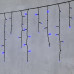 Гирлянда Бахрома 4,9 x 0,5 м Синяя 220В, 240 LED, Провод Черный ПВХ, IP54